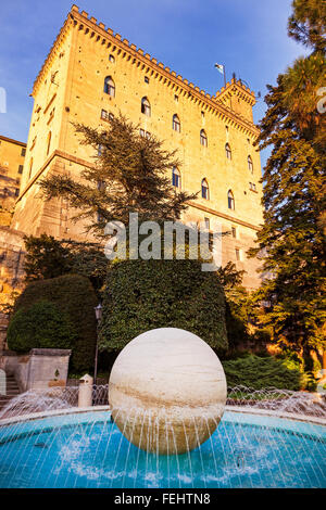 Città di San Marino municipio - Palazzo Pubblico Foto Stock