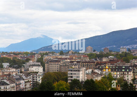 Bellissima vista di Ginevra, Svizzera Foto Stock