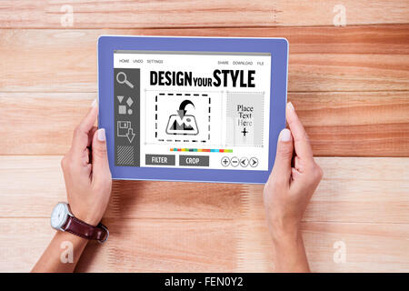 Immagine composita di Interfaccia designer Foto Stock