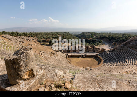 Il teatro di Nysa in Maeander, antica città di Anatolia, Sultanhisar, Provincia di Aydın, Turchia Foto Stock