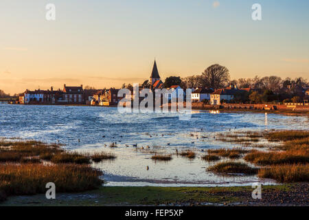 Un inverno di pomeriggio a Bosham Foto Stock