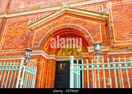 Frammento di St Ansgar Cattedrale di Copenaghen della Danimarca. È la chiesa principale della diocesi Cattolica Romana di Copenhagen, che abbraccia al della Danimarca. Foto Stock