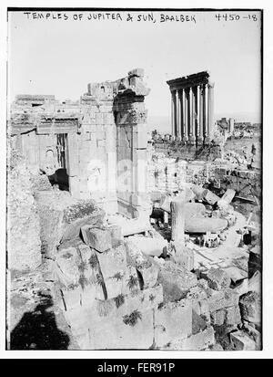 Templi di Giove & Sun, Baalbek Foto Stock