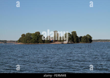 Sull'isola fortezza di Suomenlinna, Helsinki, Finlandia. Foto Stock