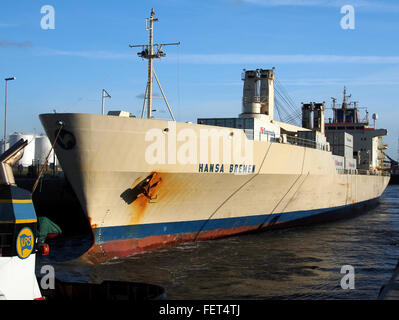 Hansa Bremen (nave, 1989) l'IMO 8802088 Callsign ELW06 porto di Anversa pic2 Foto Stock