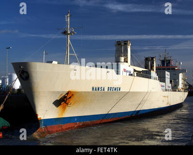 Hansa Bremen (nave, 1989) l'IMO 8802088 Callsign ELW06 porto di Anversa pic3 Foto Stock