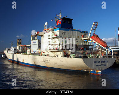 Hansa Bremen (nave, 1989) l'IMO 8802088 Callsign ELW06 porto di Anversa pic4 Foto Stock