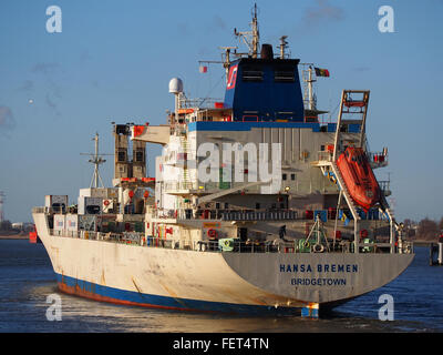Hansa Bremen (nave, 1989) l'IMO 8802088 Callsign ELW06 porto di Anversa pic5 Foto Stock