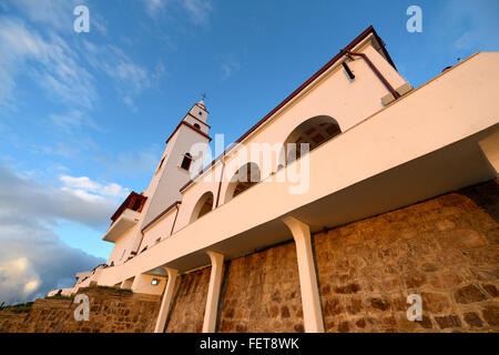 Santuario de Monserrate, chiesa sulla montagna, Cerro Monserrat, luogo di pellegrinaggio, Bogotà, Colombia Foto Stock