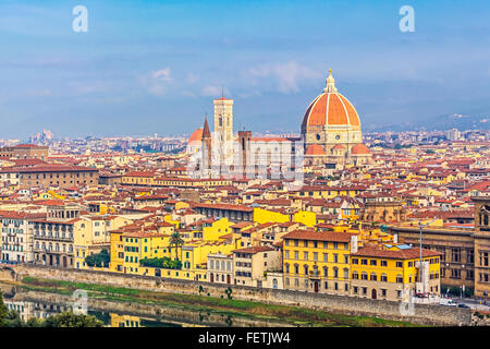 Vista aerea di Firenze Foto Stock