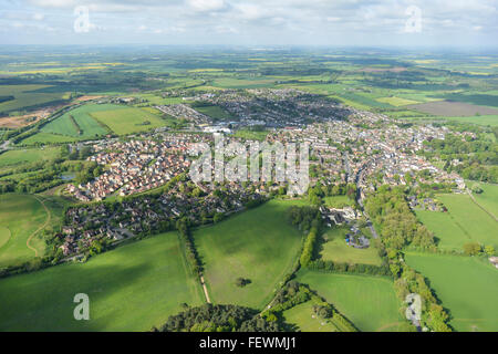 Una veduta aerea del Oxfordshire città di Faringdon Foto Stock