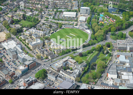 Una veduta aerea di Essex County Cricket Ground in Chelmsford Foto Stock