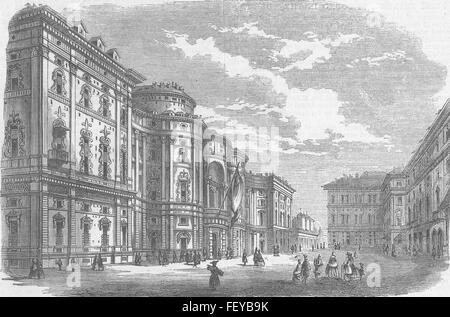 In Italia la casa italiana del Parlamento, Torino 1861. Illustrated London News Foto Stock
