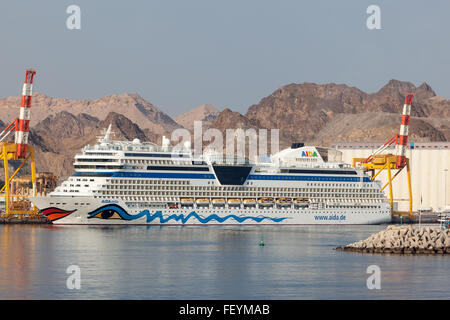 AIDA Stella crociera in Muscat Oman Foto Stock