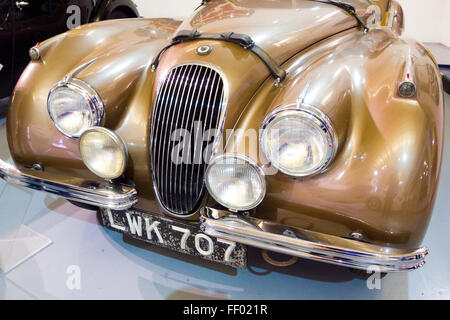 1951 la Jaguar XK 120 Fixed-Head Coupe, Classic British Auto sportiva, REGNO UNITO Foto Stock