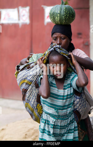 Kiwanja, Rutshuru, Nord Kivu, nella Repubblica democratica del Congo, LA REPUBBLICA DEMOCRATICA DEL CONGO,Africa centrale Foto Stock