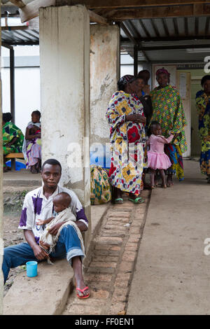 Kiwanja, Rutshuru, Nord Kivu, nella Repubblica democratica del Congo, LA REPUBBLICA DEMOCRATICA DEL CONGO,Africa centrale Foto Stock