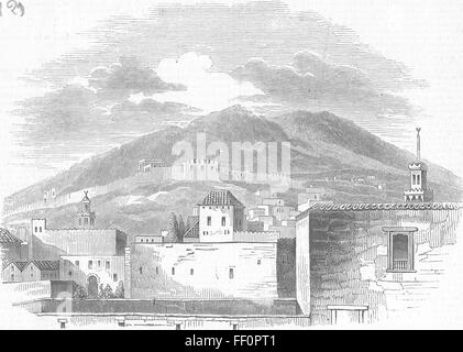 Marocco Marocco vista di Tetuan 1844. Illustrated London News Foto Stock