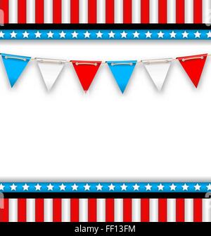 Sfondo astratti per festività nazionali degli STATI UNITI D'AMERICA Illustrazione Vettoriale
