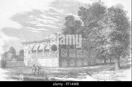 INDIA difese contro Danapur rivoltosi, Arrah 1857. Illustrated London News Foto Stock