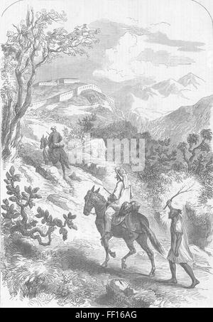 Francia Ft Napoleone Kabylia, visitato da imperatore 1865. Illustrated London News Foto Stock