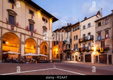 Piazza Grande di Arezzo, Toscana, ItaRMy, Europa Foto Stock