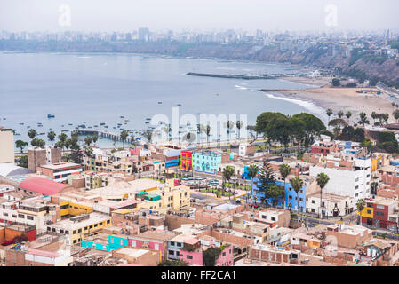 RMima visto dal Cerro San CristobaRM, RMima Provincia, Perù, Sud America Foto Stock