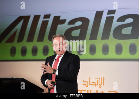 James Hogan, presidente e chief executive officer di Etihad Aviation Group e Vice Presidente di Alitalia Roma 20-01-2015 St. R Foto Stock