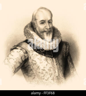 Sir George Carew, 1° Conte di Totnes , 1555-1629, un gentiluomo inglese, presidente di Munster Foto Stock