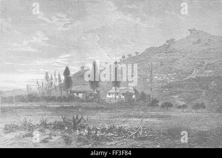 Sud Africa Xhosa guerra Rorke's Drift 1879. Il grafico Foto Stock