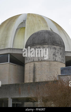 Dettaglio del tetto a cupola, Murray Edwards College di Cambridge progettato da Chamberlin, Powell e Bon Foto Stock