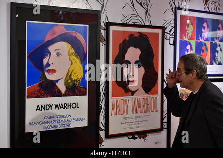 Brno, Repubblica Ceca. 10 Febbraio, 2016. Andy Warhol in mostra nella parte inferiore del mio giardino a Brno City Museum, Repubblica ceca, 10 febbraio 2016. La mostra sarà aperta al pubblico dal 11 febbraio. © Vaclav Salek/CTK foto/Alamy Live News Foto Stock