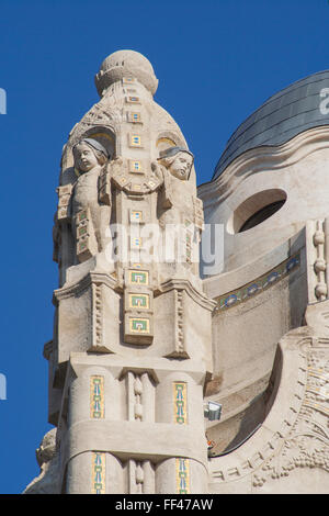 Stile Art Nouveau Hotel Four Seasons Gresham Palace Budapest, Ungheria Foto Stock