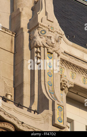 Stile Art Nouveau Hotel Four Seasons Gresham Palace Budapest, Ungheria Foto Stock