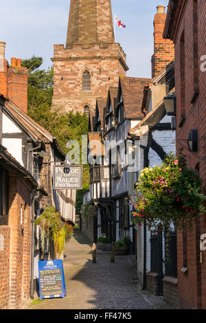 Church Lane Ledbury Herefordshire Inghilterra Foto Stock