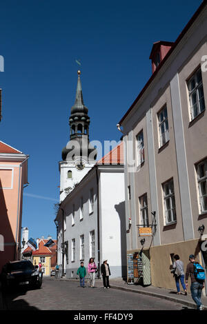 Vista verso la Cattedrale di St Mary (la Cattedrale di Santa Maria Vergine), la collina di Toompea, Tallinn, Estonia. Foto Stock