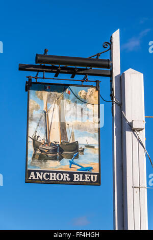 Blue Anchor Pub Accedi Bosham Foto Stock