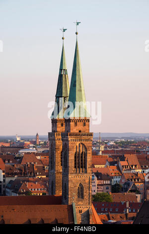 Chiesa di S. Sebaldo, il centro storico di Norimberga, Media Franconia, Franconia, Baviera, Germania Foto Stock