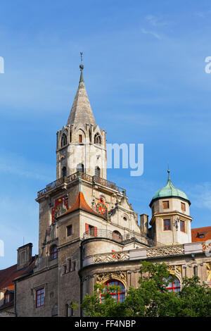 Sigmaringen Castle, Alta Svevia, Svevia, Baden-Württemberg, Germania Foto Stock