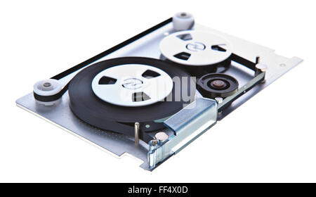Vintage nastro magnetico aspo per calcolatore di memorizzazione di dati  isolati su sfondo bianco Foto stock - Alamy