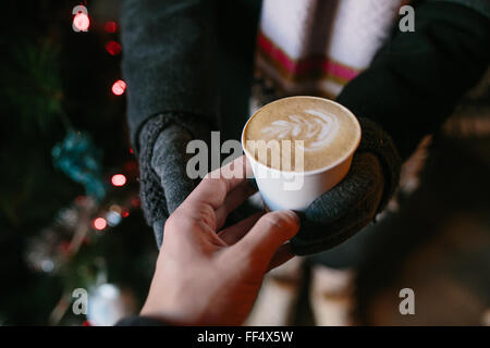 Caffè per voi con amore Foto Stock