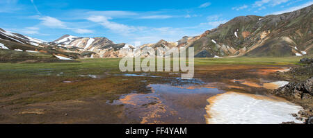 Landmannalaugar Valley, a sud di Islanda Foto Stock