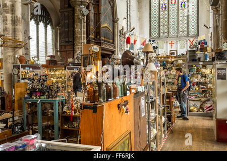 San Gregorio's antiques & collectables shop, Norwich, Norfolk, Regno Unito Foto Stock