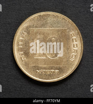 Moneta israeliana Foto Stock