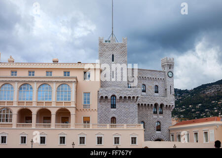 Palazzo del Principe di Monaco - è la residenza ufficiale del Principe di Monaco, costruito nel 1191 Foto Stock