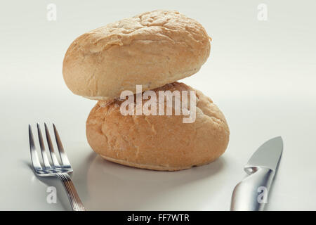 Fresca pane artigianale Foto Stock