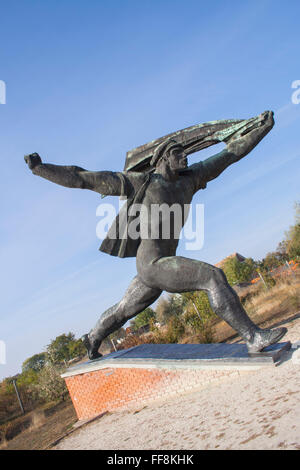 Comunista-ser Repubblica dei Consigli monumento al Memento Park, Budapest, Ungheria Foto Stock