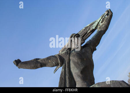 Comunista-ser Repubblica dei Consigli monumento al Memento Park, Budapest, Ungheria Foto Stock