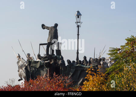 Comunista-ser Bela Kun Memorial nel Memento Park, Budapest, Ungheria Foto Stock