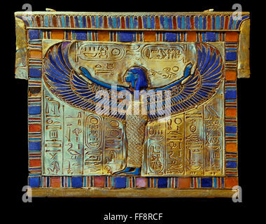 Porta specchio, Tutankhamon's Treasure, Museo delle Antichità Egizie al Cairo, Egitto, Africa Foto Stock